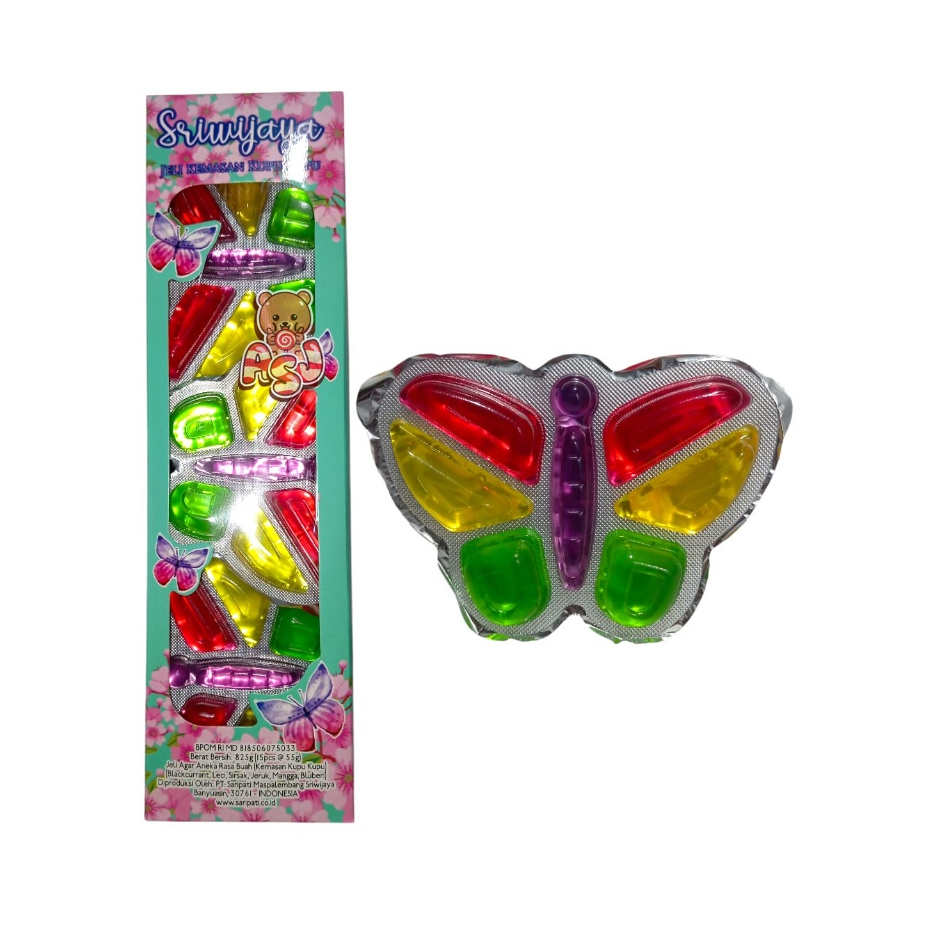 

SRIWIJAYA JELLY KUPU KUPU ISI 15