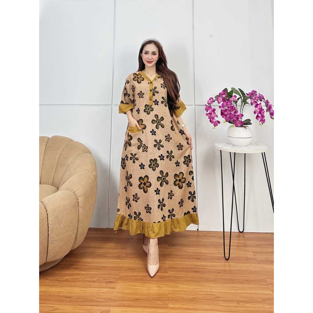 DRESS ANDIN BUNGA // Dress Dewasa // Dress Wanita // Dress Motif Bunga