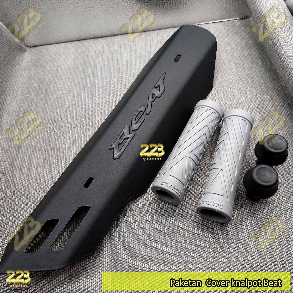 TUTUP KNALPOT BEAT F1 BEAT ESP BEAT DELUXE BEAT STREET - BISA SEMUA TAHUN BONUS GRIP