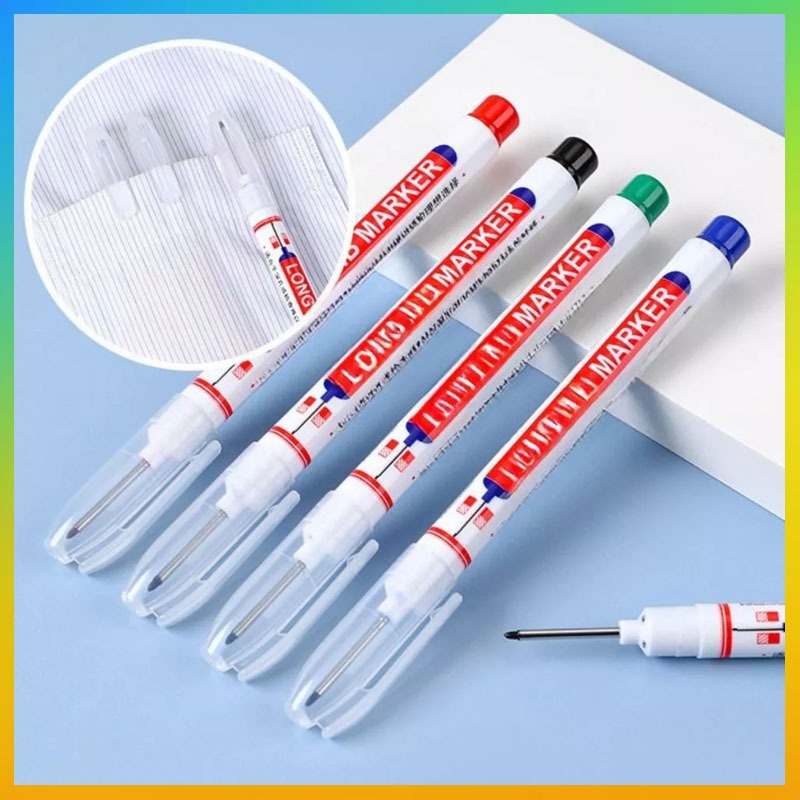 

Spidol Tukang 2 Sisi 20mm / Long Nib Tip Marker / Pulpen Warna Bangunan Permanen Anti Air Vesper