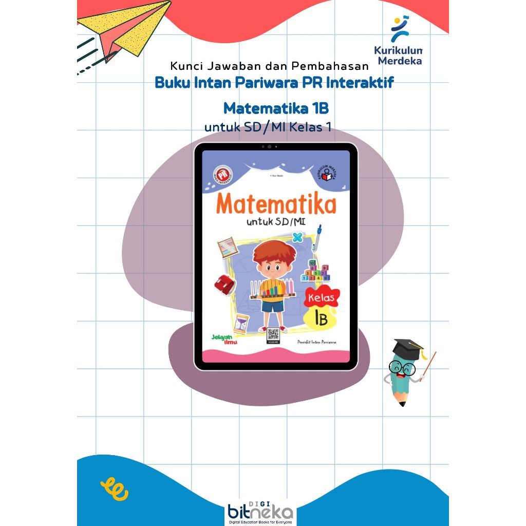 Kunci Jawaban Buku PR Interaktif Matematika 1B SD/MI kelas 1  Kurikulum Merdeka - Intan Pariwara