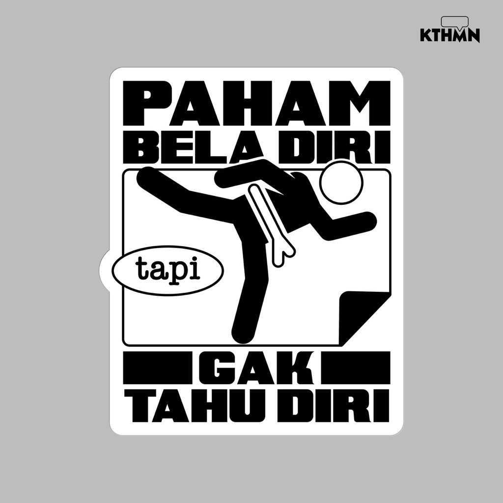 

Paham Bela Diri (Monokrom) - Sticker | SS - 229