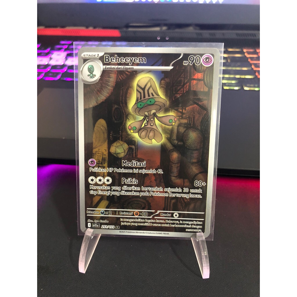 Pokemon TCG Indonesia sv11s Beheeyem 251/172 AR