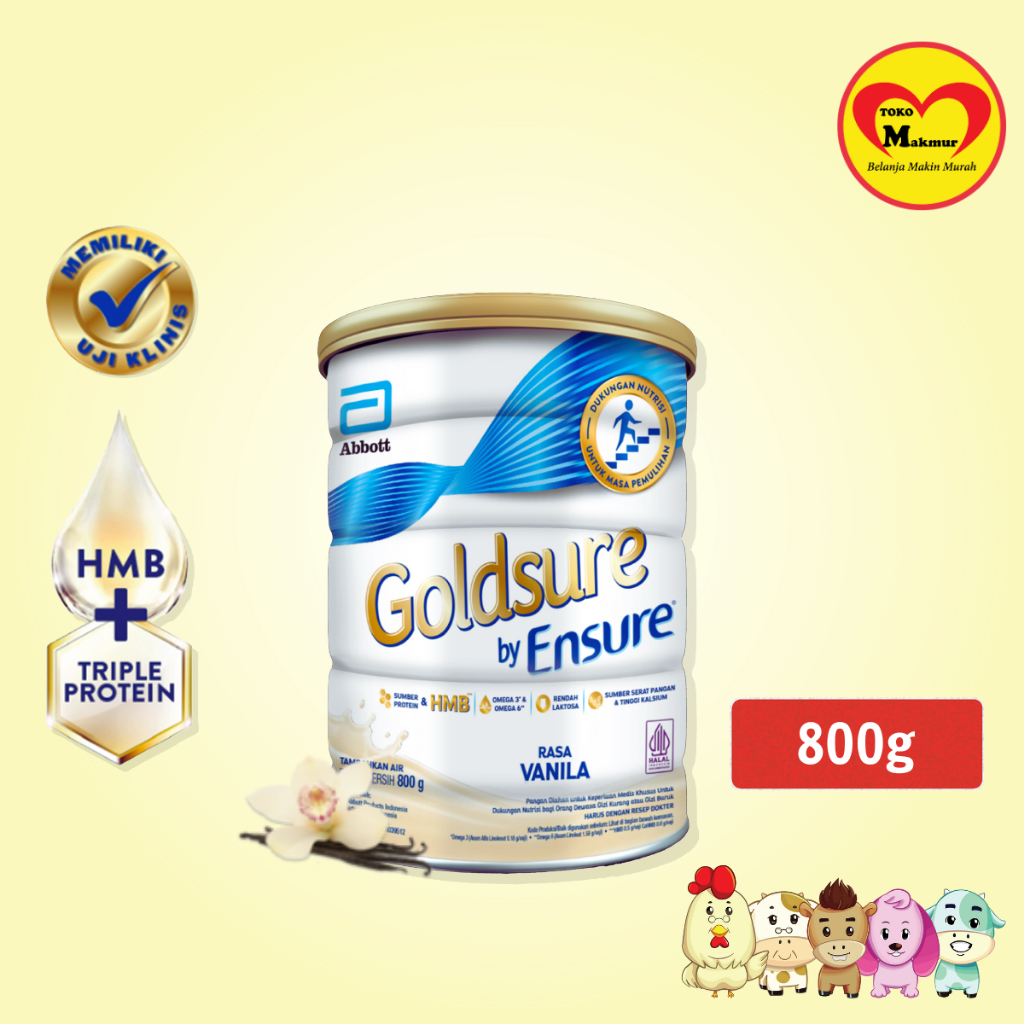 

Goldsure by Ensure Vanila 800gr / Toko Makmur Pondok Jati