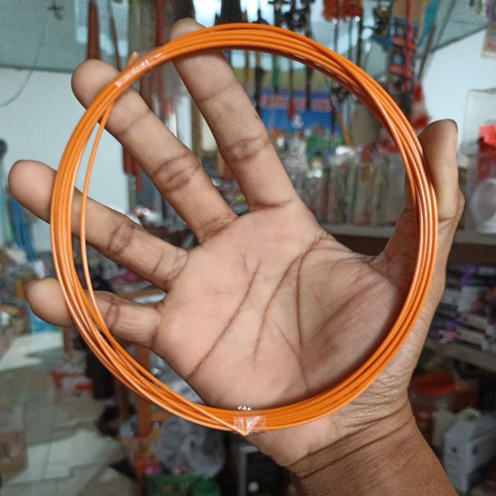 FIBER 5 meter tebal 1,5 mili ORANGE bisa untuk layangan atau kandang burung