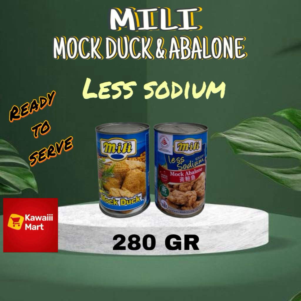 

Mili Mock Duck dan Abalone 280 GR Halal Canned food