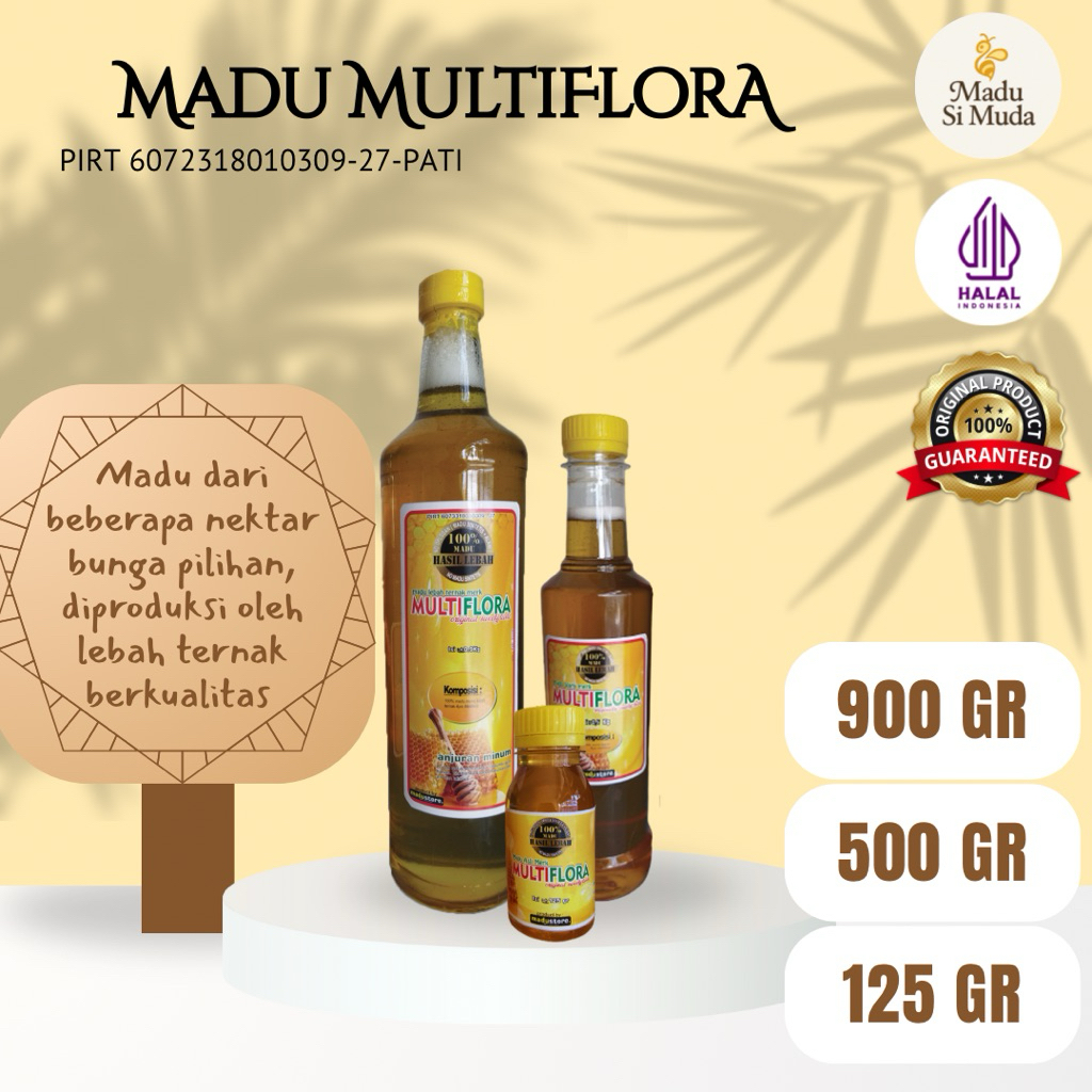 

MADU MULTIFLORA 900GR 500GR 125GR BIG SIZE AND TRAVEL SIZE MADU MURNI RAW HONEY ASLI ORIGINAL TANPA CAMPURAN TANPA OLAHAN CAMPURAN MINUMAN HERBAL MADU MURAH PENGGANTI GULA MINUMAN SEHAT TANPA PROSES PENGOLAHAN TANPA PENGAWET OBAT DIABETES TANPA PERASA