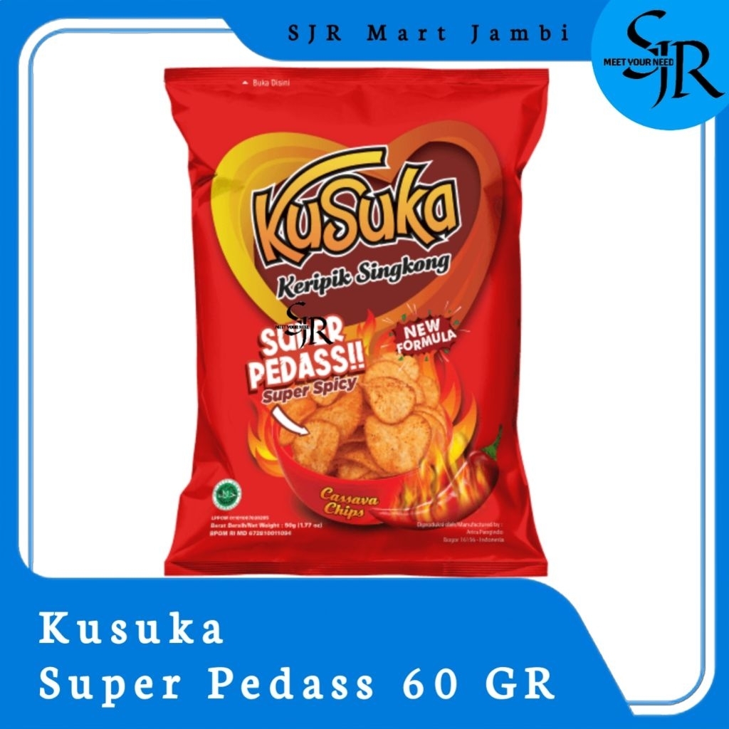 

[Snack] Kusuka Keripik Singkong - Super Pedass 50g