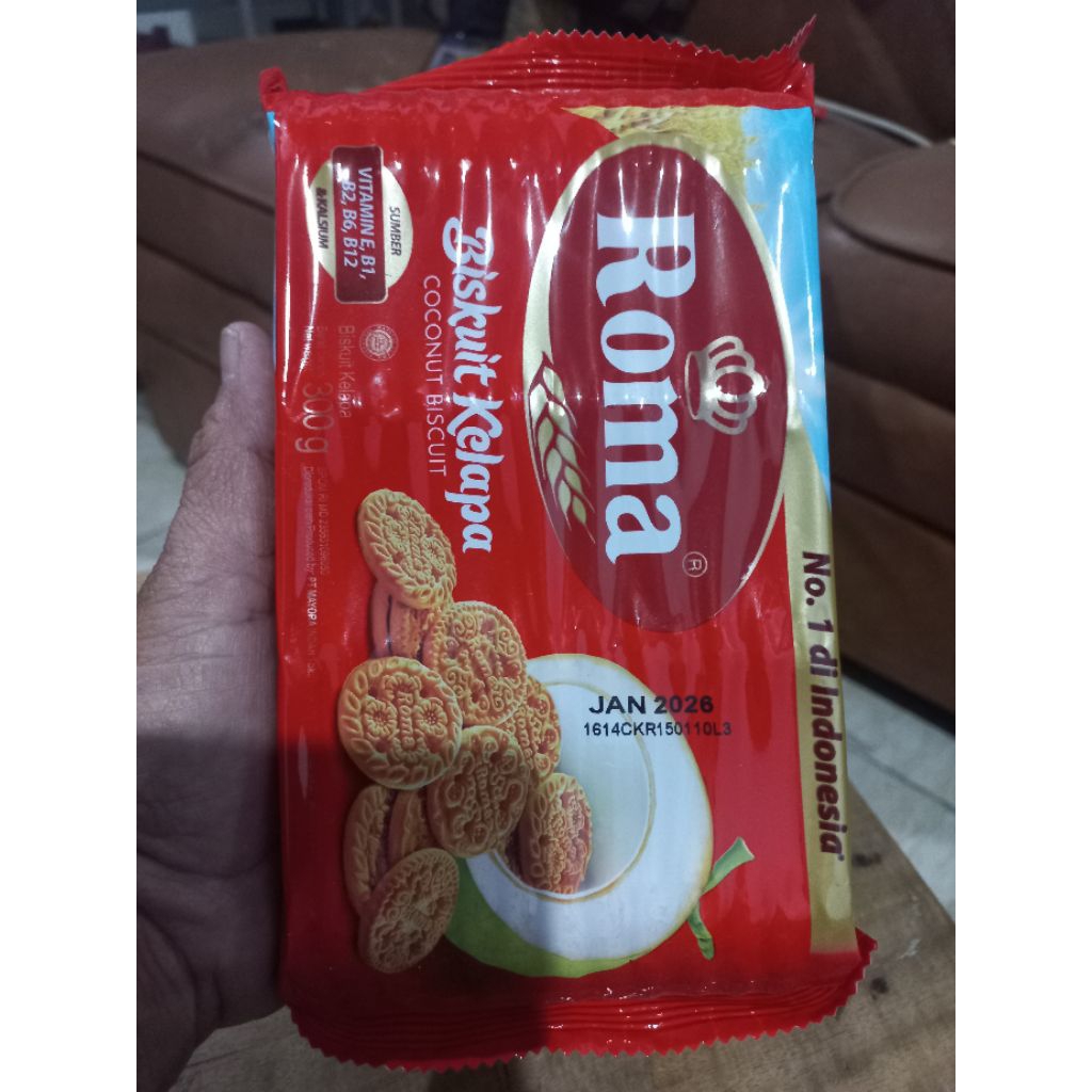 

Biskuit roma kelapa kemasan 300 gr