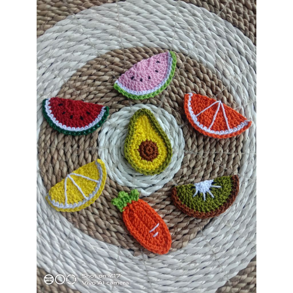 APLIKASI RAJUT BUAH/FRUIT