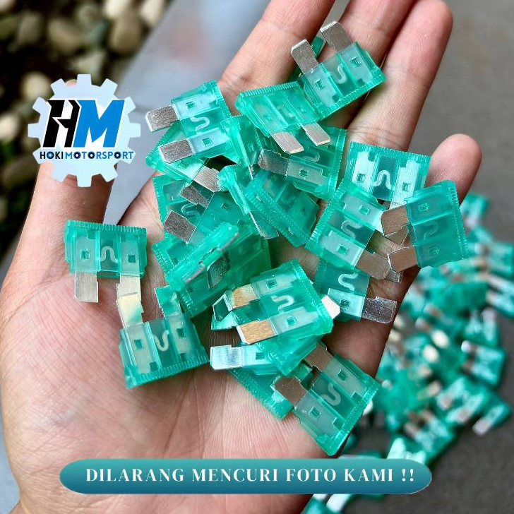 SEKRING GEPENG BESAR 30A - FUSE SEKRING TANCAP DX BESAR 30A - Sekring 30 Ampere Besar