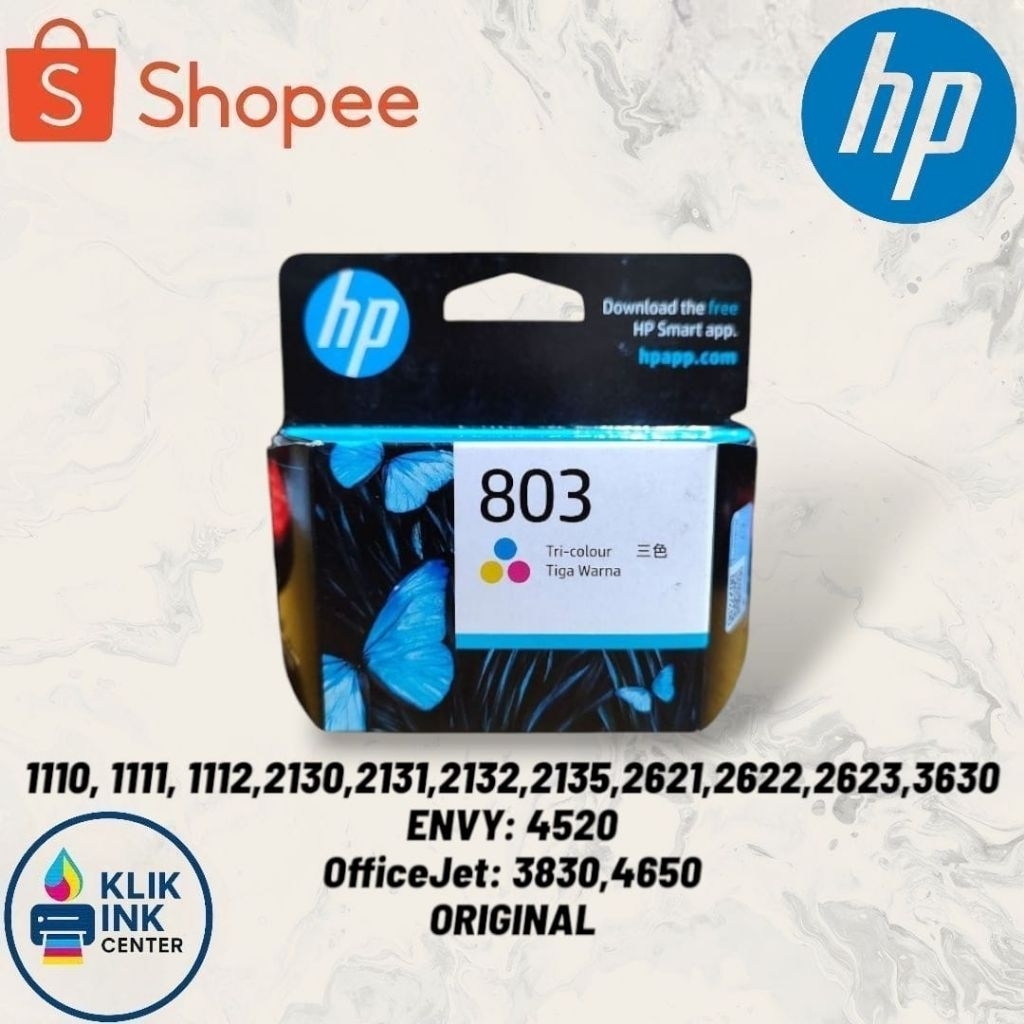 Tinta Hp 803 / Tinta Cartridge Hp 803 Colour Original