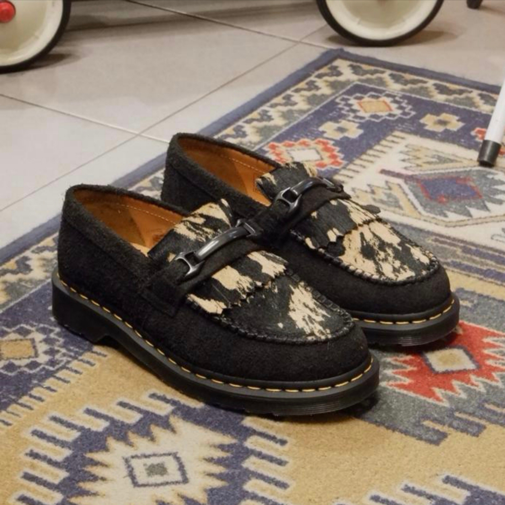 DR. MARTENS ADRIAN SNAFFLE CONTRAST SUEDE + HAIR ON ORIGINAL BNIB