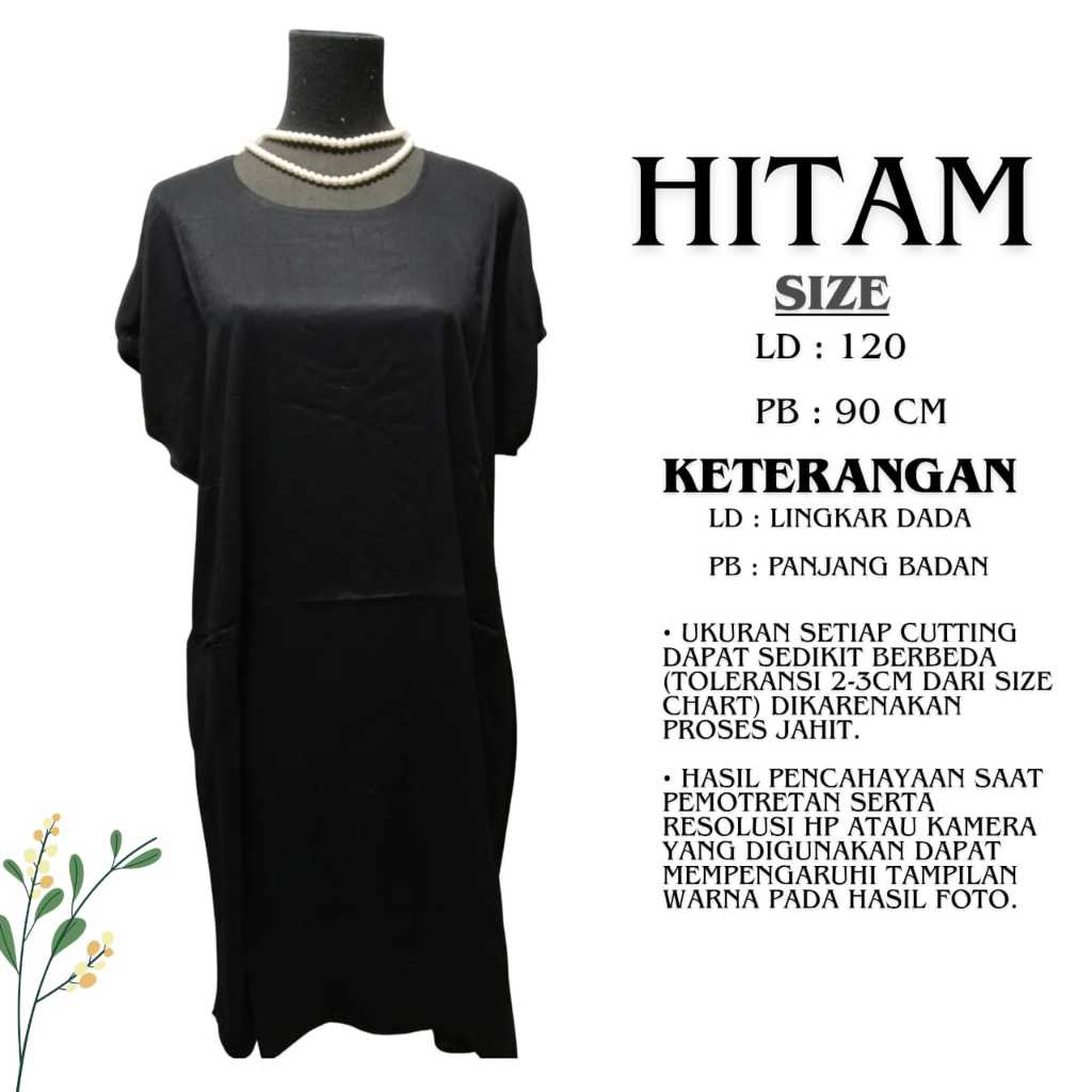 Daster Rayon Tuwil Polos Premium Remaja Dan Dewasa Kekinian