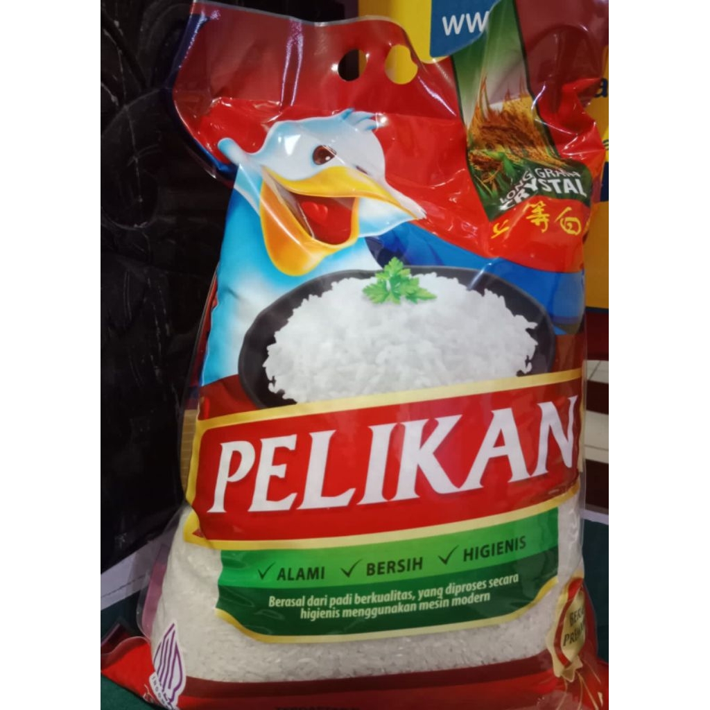 

Beras Pelikan Kemasan 5kg