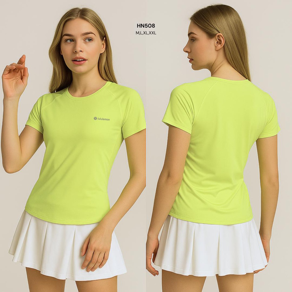 Kaos Olahraga wanita Lu-Lemon Premium