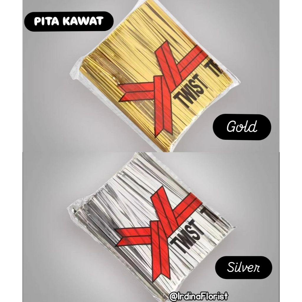 

Pita Kawat elastis Twist Tie Pita bungkus kado Ikat Snack potong