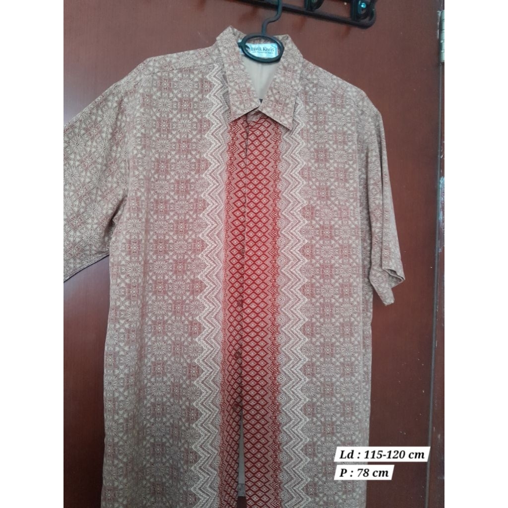Preloved Kemeja Batik Keris Pria Original 100%