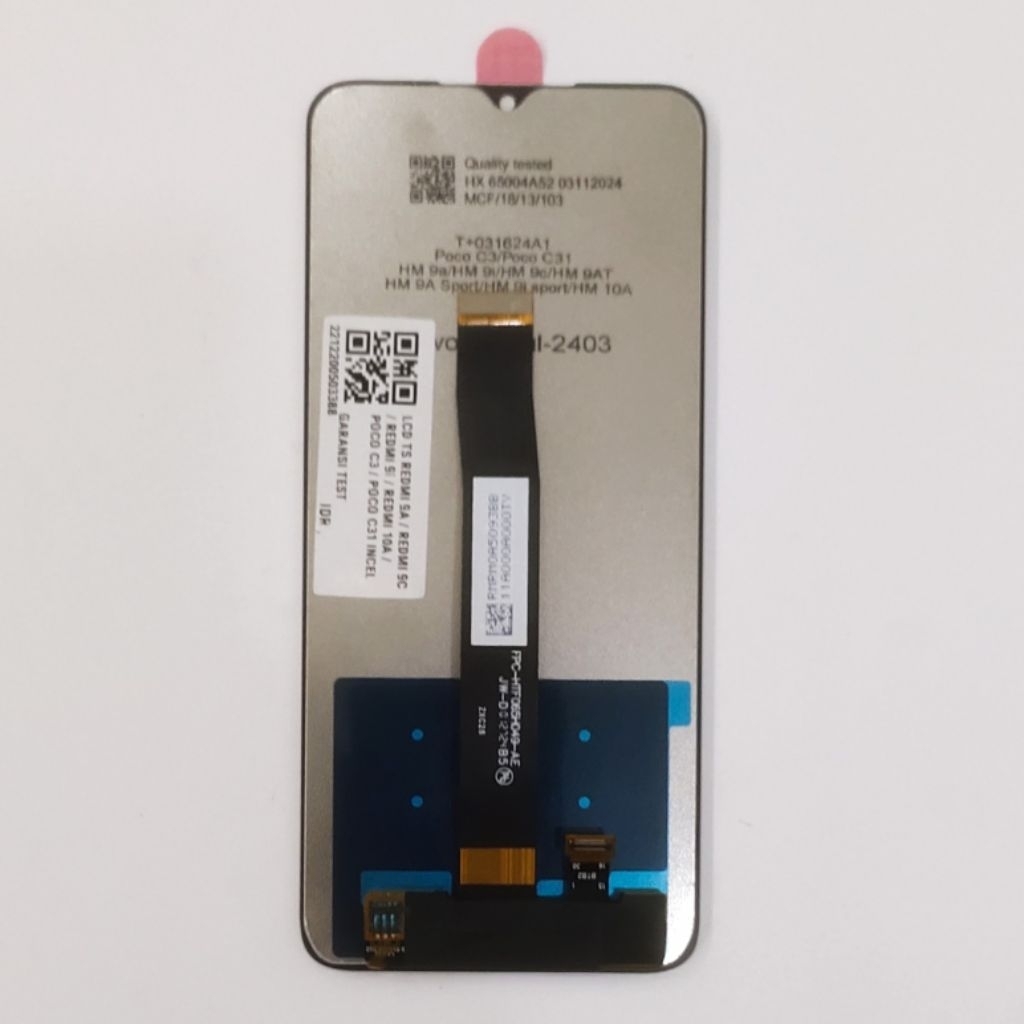 LCD TS REDMI 9A / LCD TOUCHSCREEN REDMI  9C / REDMI 9i / REDMI 10A / POCO C3  / POCO C31 ORIGINAL TE