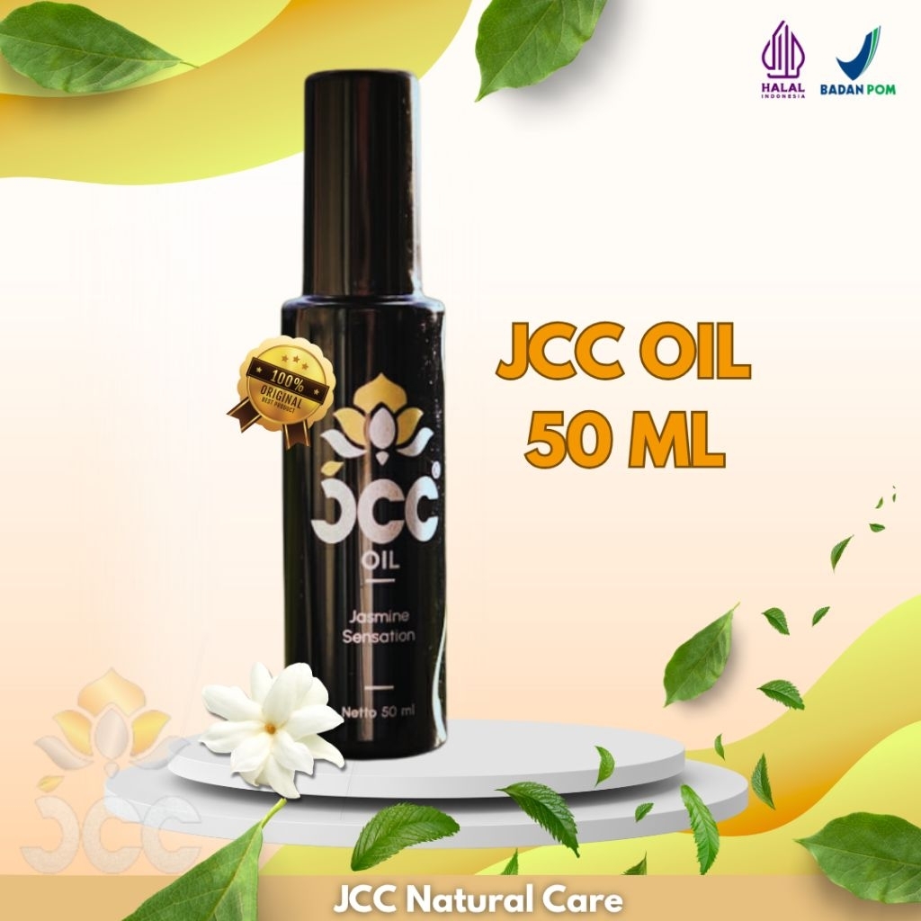 JCC Oil 100% Original 50ml – Minyak Gosok Herbal Jasmine | Untuk Pegal Linu, Keseleo, Perut Kembung