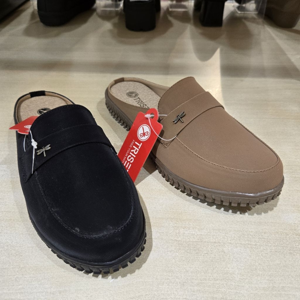 Triset sandal selop/mules wanita ringan & empuk bangets ori size 36-40