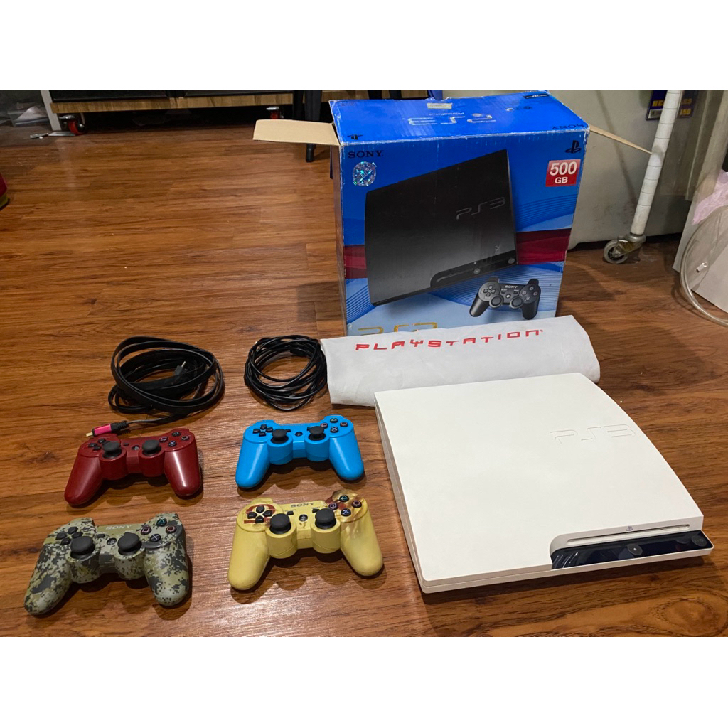 PS3 500gb Slim Putih (bukan krem) CFW jarang dipakai jail break
