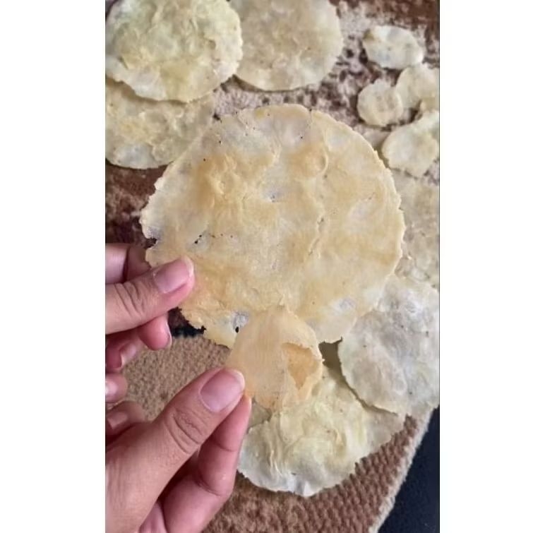 

Emping Melinjo Mentah Gurih Enak