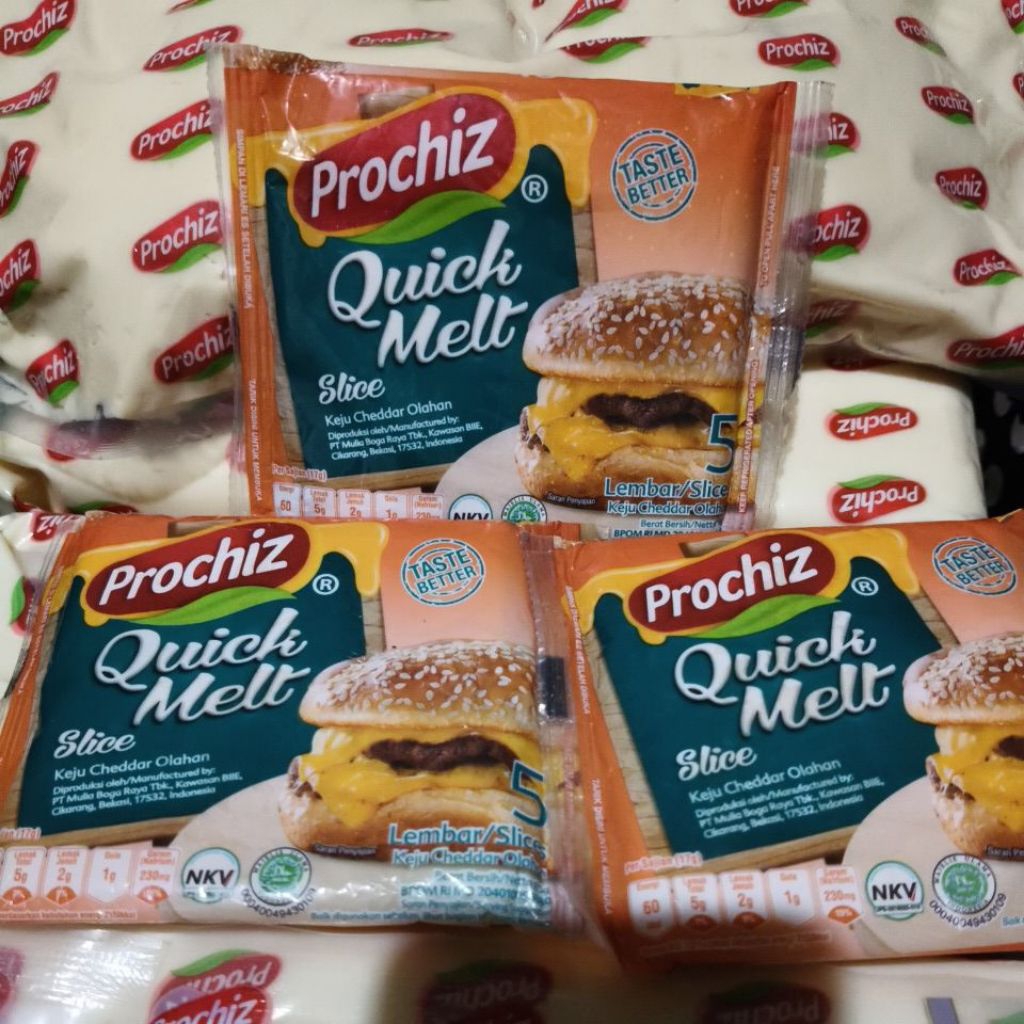 

Keju Prochiz Slice quickmelt isi 5pc