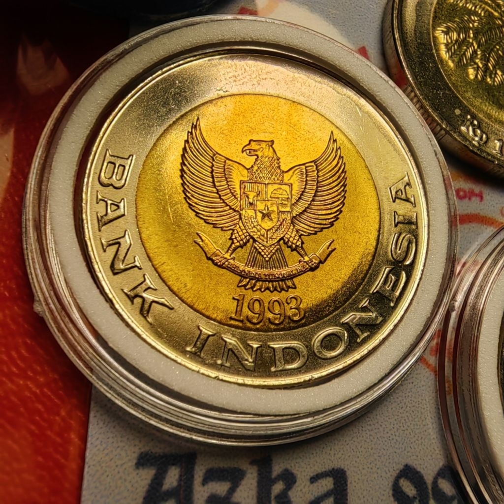 1000 rupiah lama 1993 GRESS pecah dari roll koin ASLI