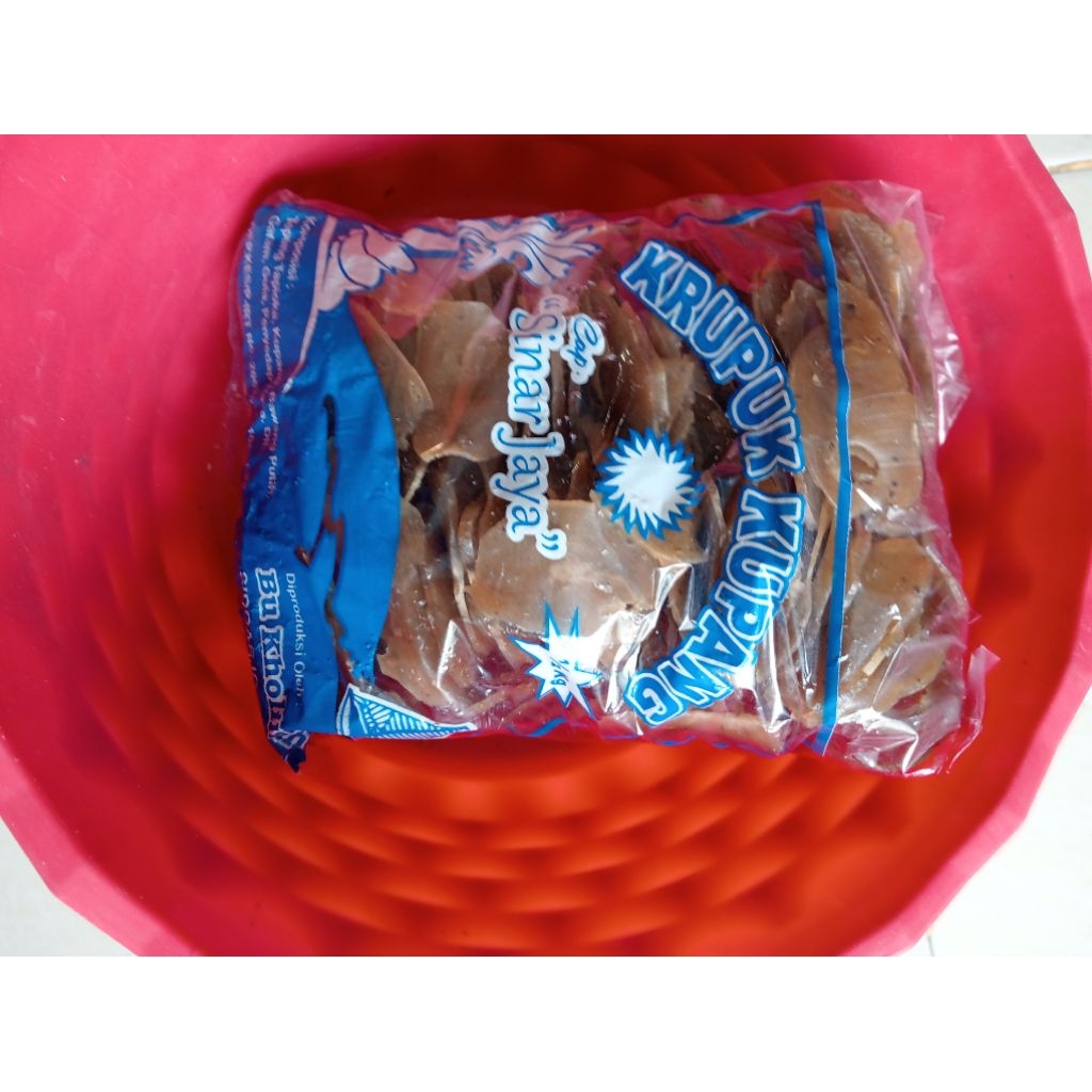 

kerupuk mentah Kupang coklat sinar jaya Bu kholilah 500 gram