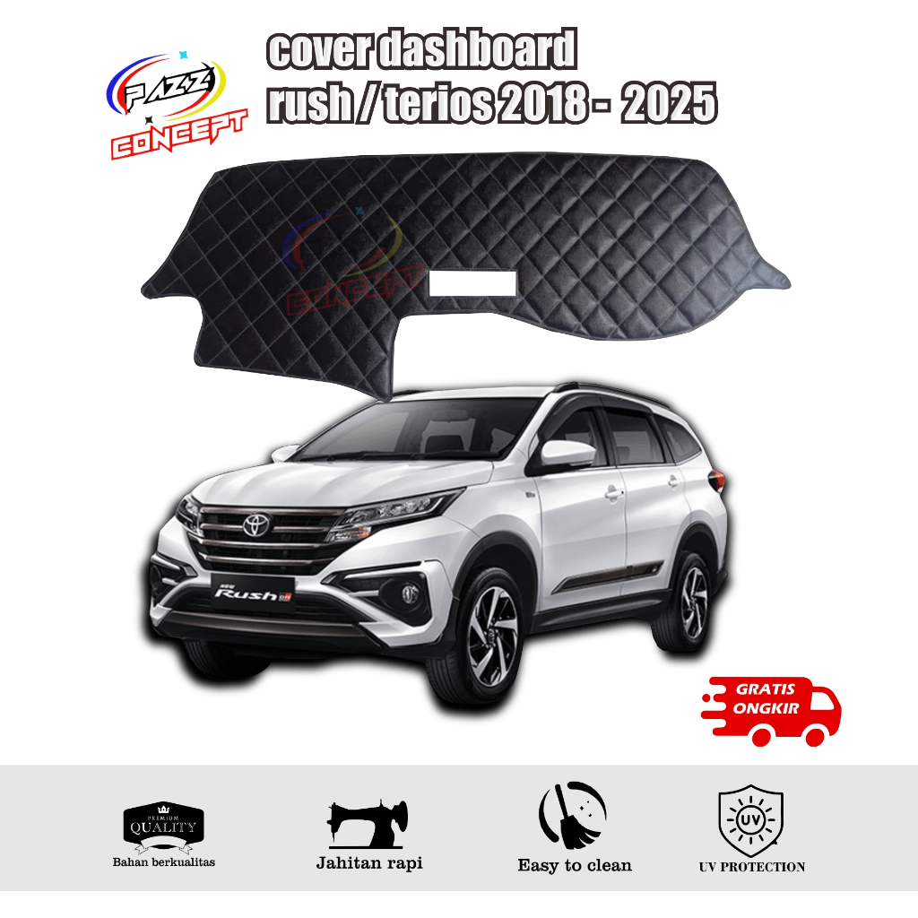 COVER DASHBOARD RUSH & TERIOS THN 2018 sd 2025 AKSESORIS INTERIOR MOBIL