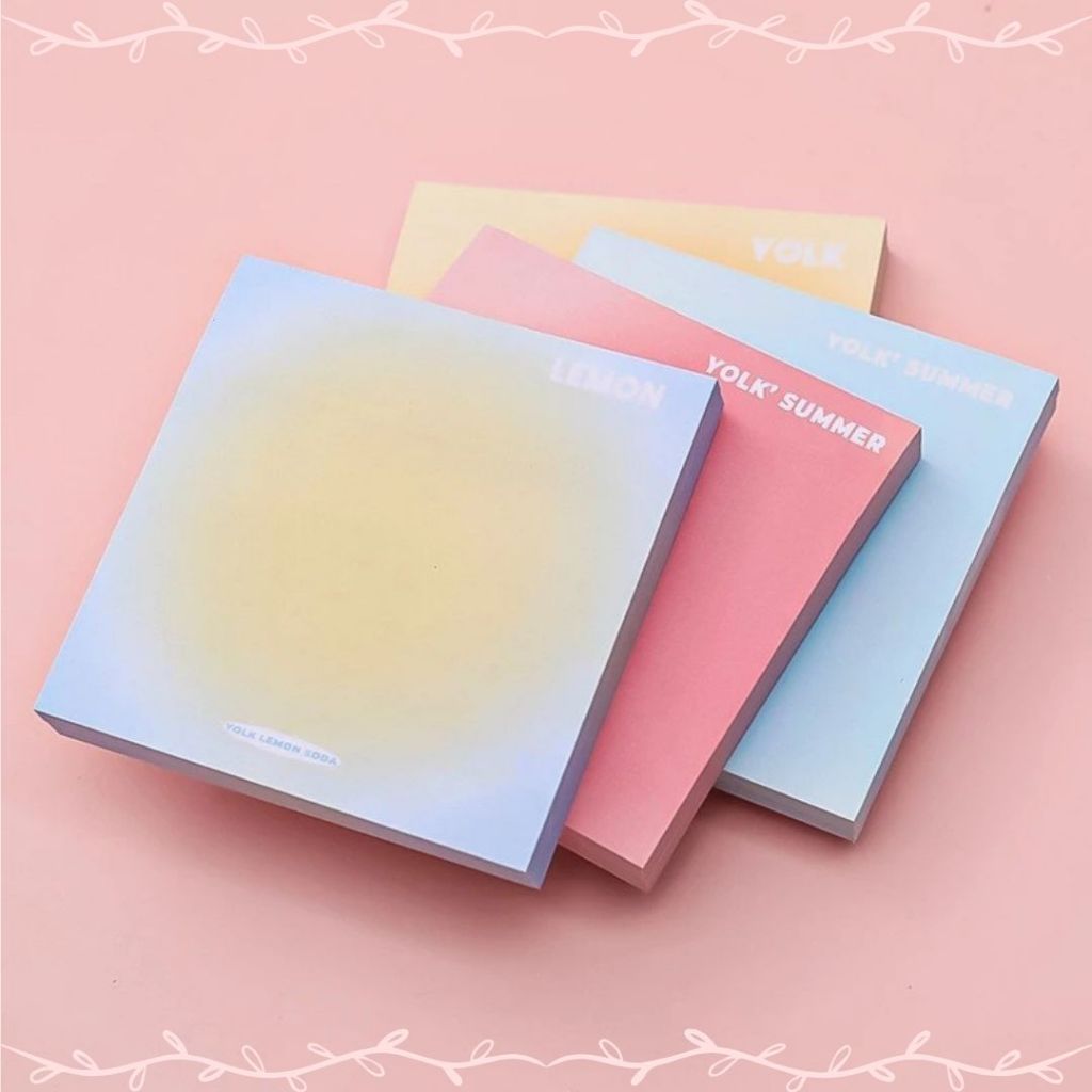 

Sticky Notes Gradasi Lucu Polos 50 Lembar Memo Tempel Gradasi Warna-Warni 50Lembar Tempelan Kertas Catatan Memo