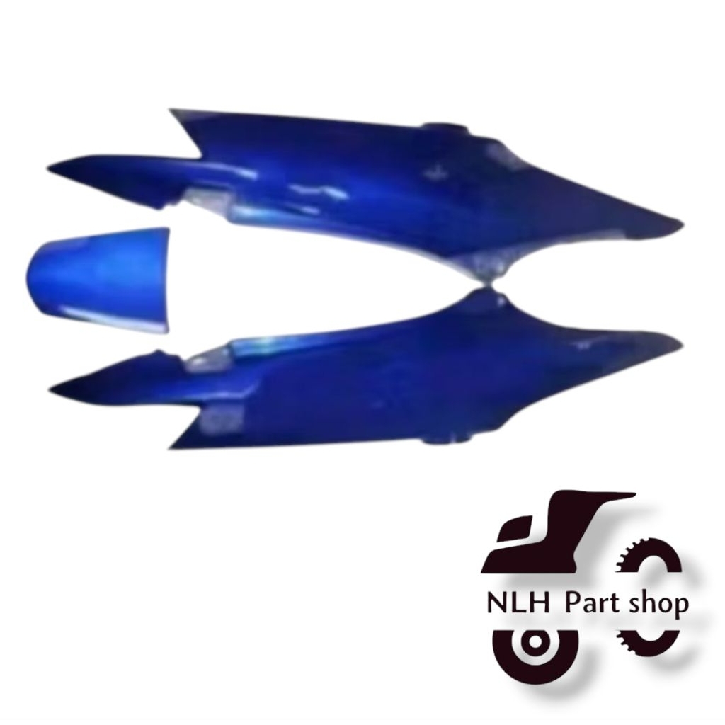 Cover body belakang motor Supra fit new warna biru STANDAR ORIGINAL