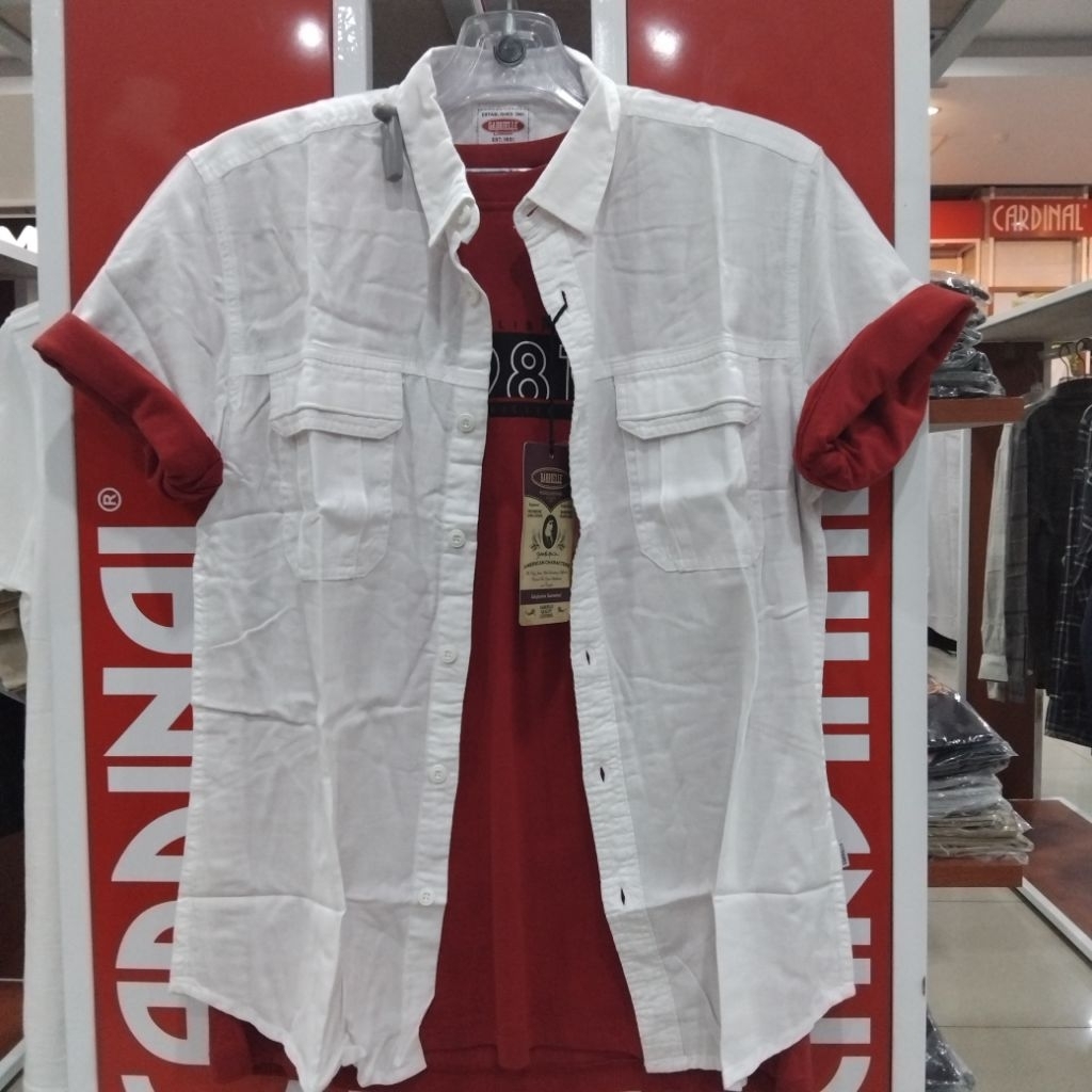 gabrielle kemeja polos lengan pendek original