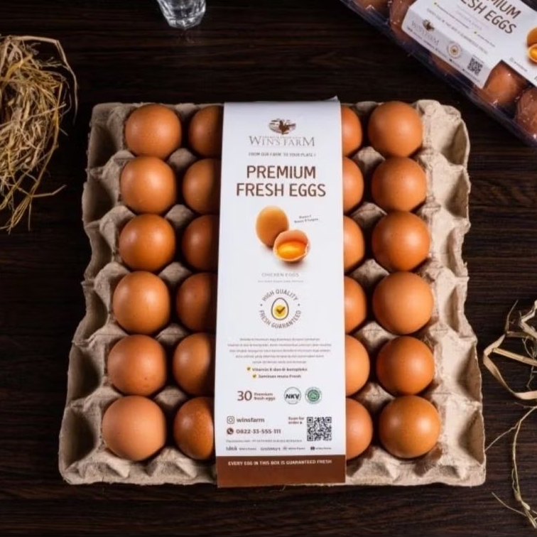 

Wins Farm | Telur Ayam Premium 30 biji Salmonella Free