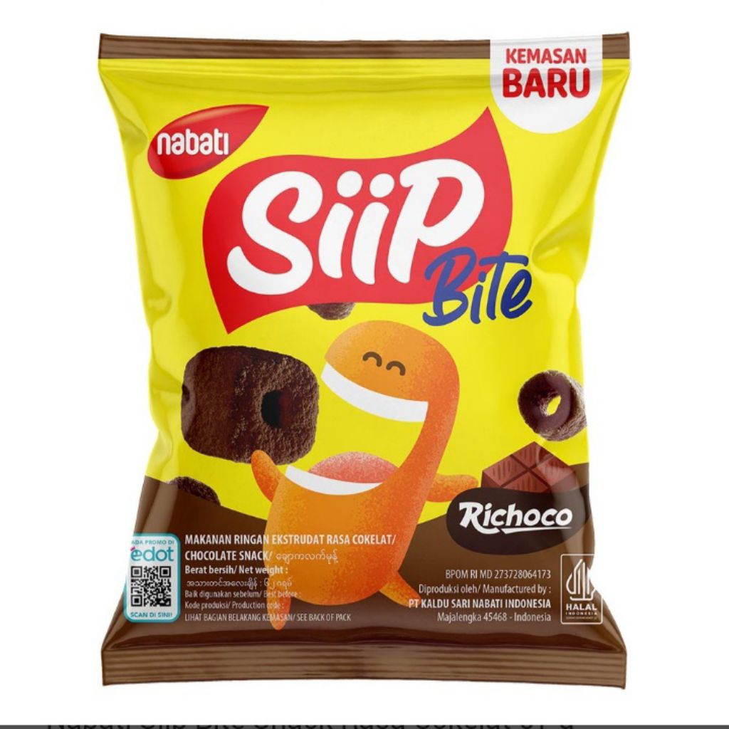 

NABATI SIIP BITE SNACK RASA COKLAT 57 G