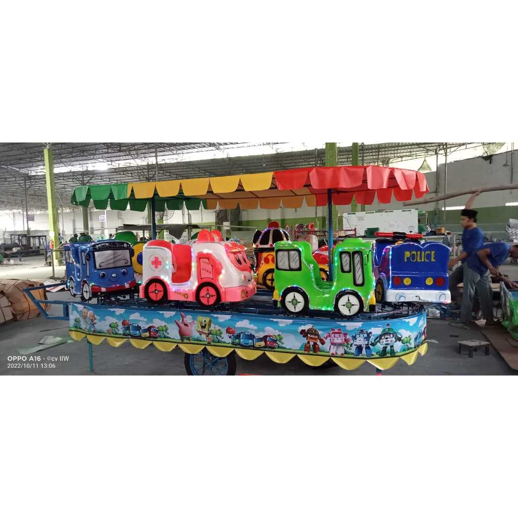 Odong kereta panggung mini robocar tayo