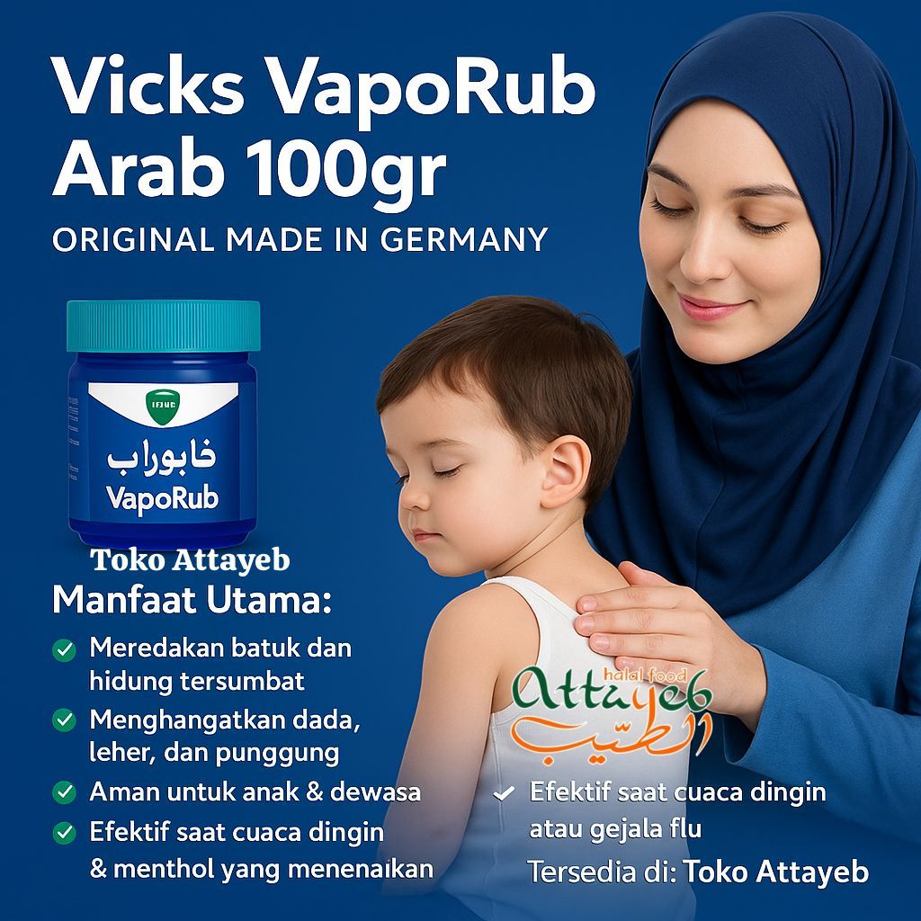 Vicks Vaporub Arab 100gr Original Made In Germany 🇩🇪 Exp 2026