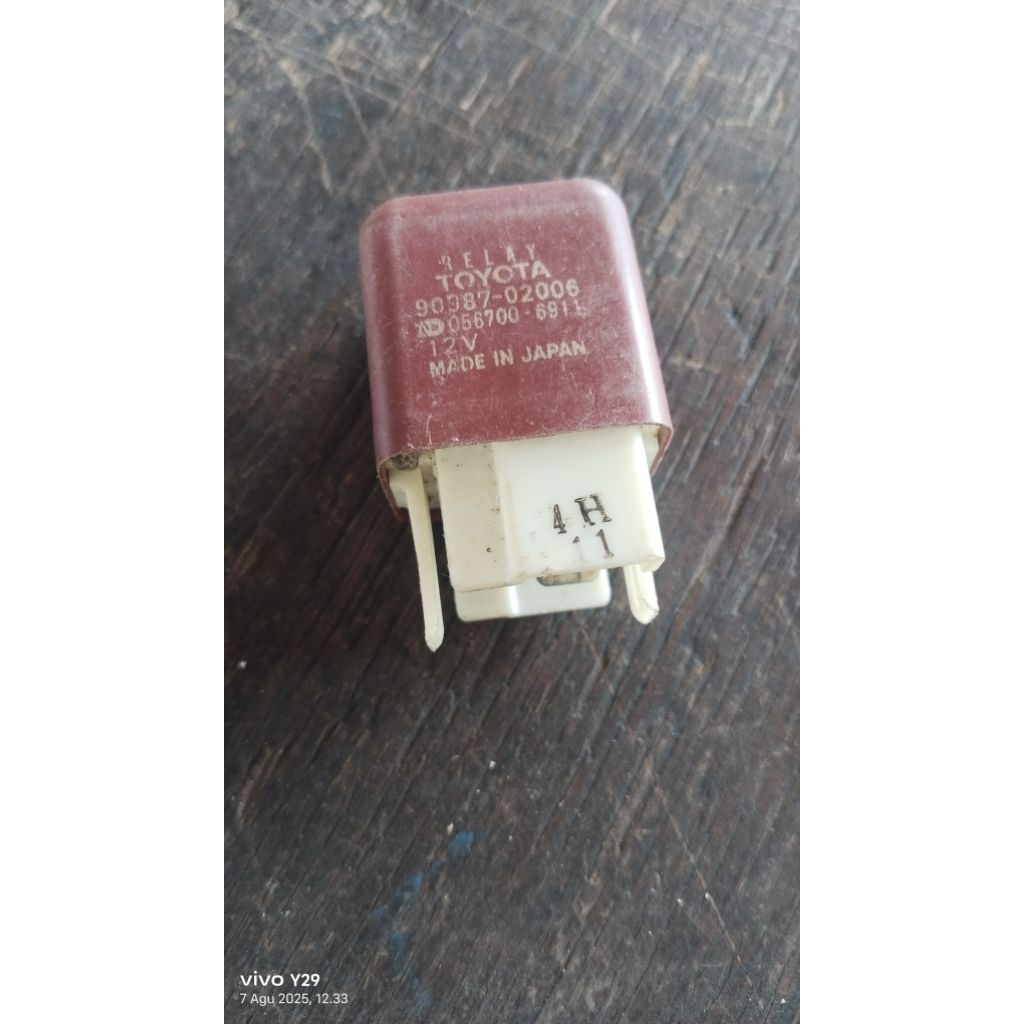 relay lampu ex singapure kijang 5k 7k efi kapsul starlet great Corolla denso japan toyota rellay hea