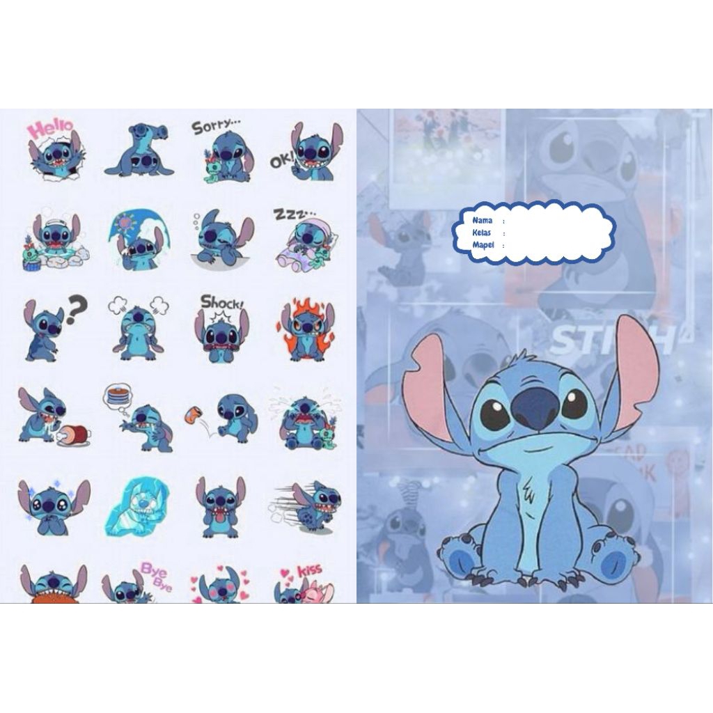 

Sampul Buku Stitch Aesthetic (isi 10 lembar)