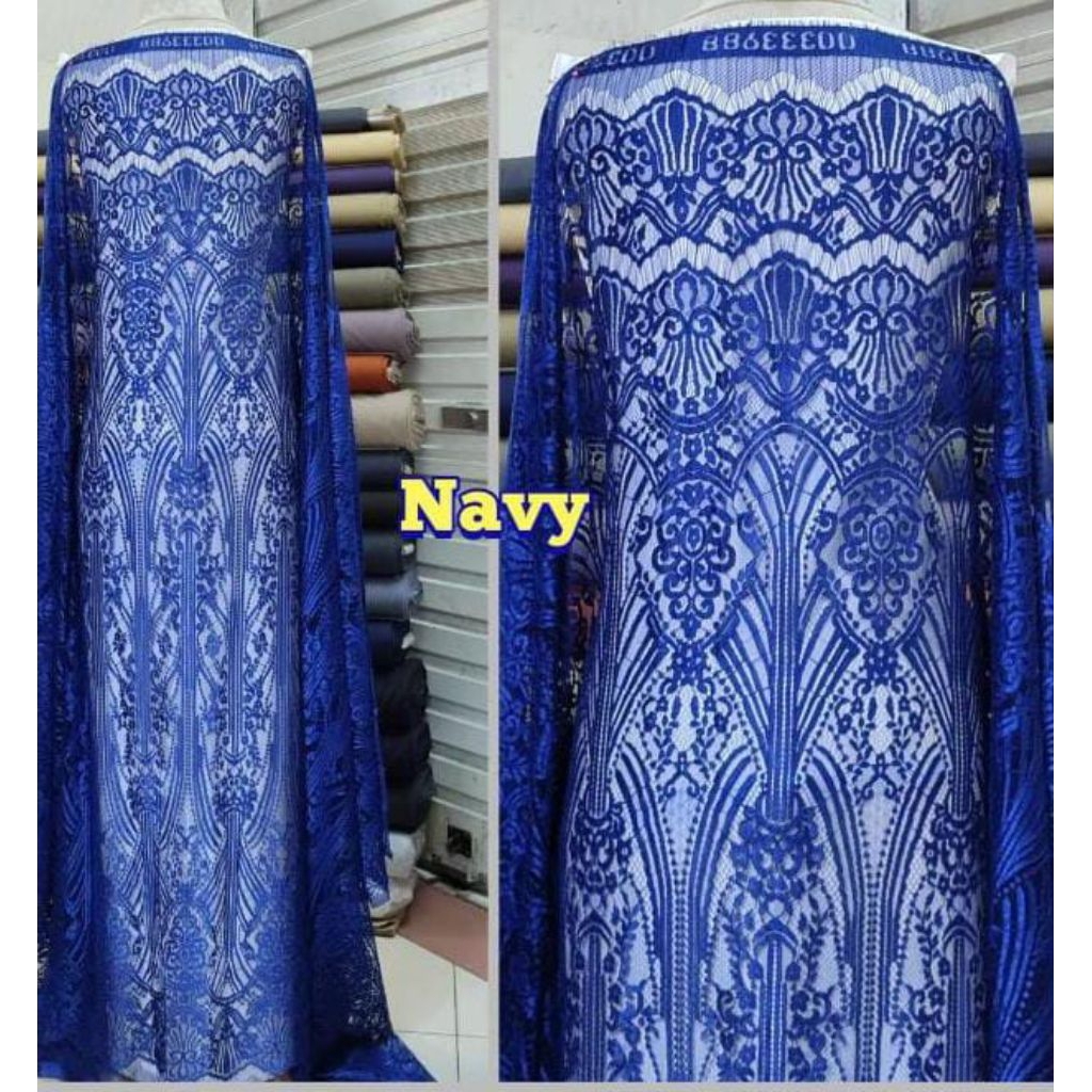(COD).,, KAIN BAKAL KEBAYA SEMI PRANCIS/PRANCIS METALIK KEBAYA GLOSI