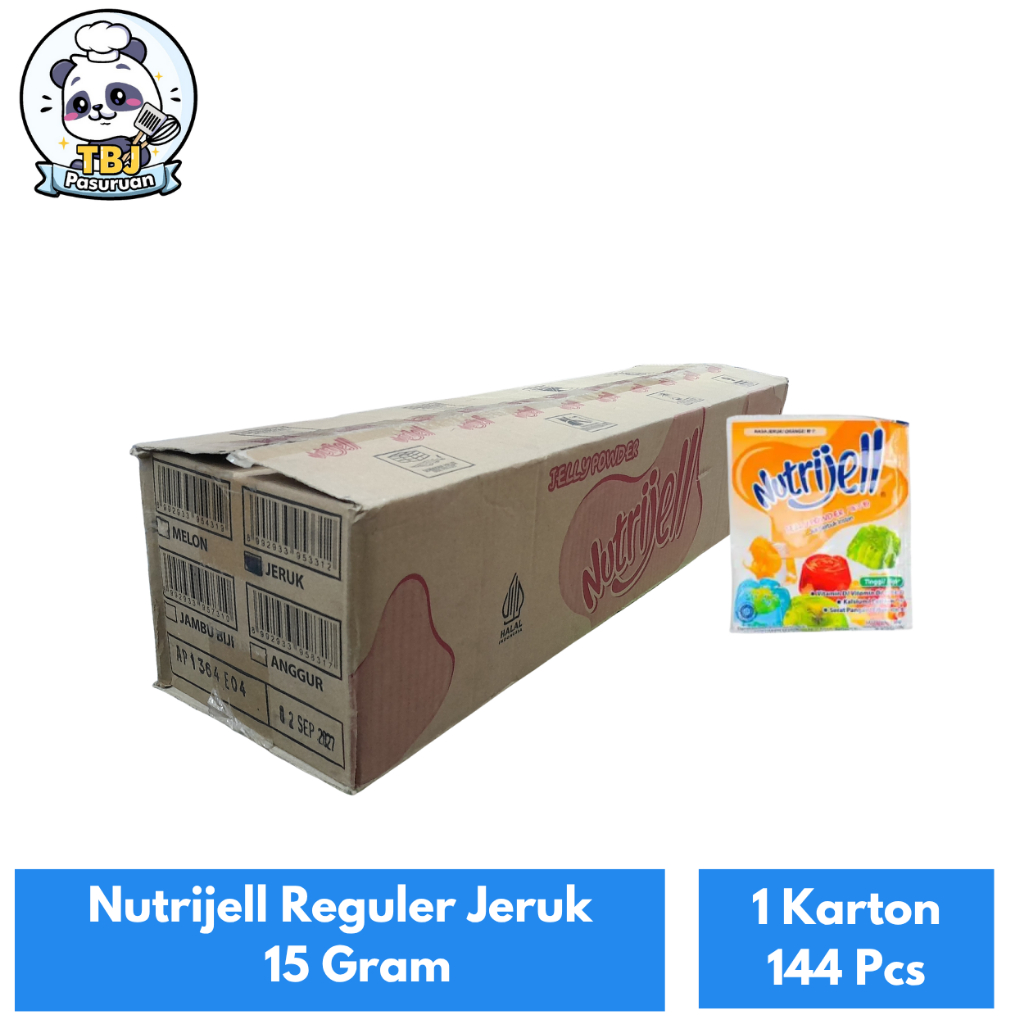 

Nutrijell Reguler Jeruk 15 Gram Kemasan 1 Karton Isi 144 Pcs