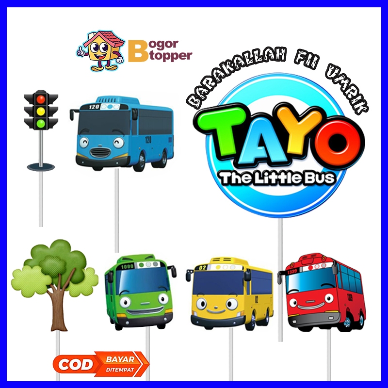 

TOPPER CAKE HAPPY BIRTHDAY HIASAN KUE ULANG TAHUN KARAKTER TAYO