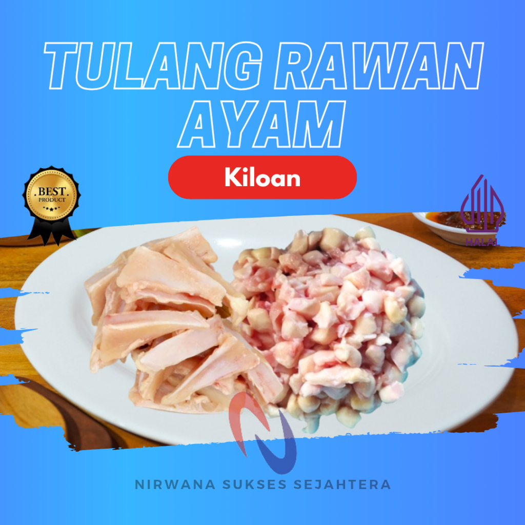 

TULANG RAWAN, TULANG RANGU AYAM BROILER / CHICKEN BROILER CARTILAGE BONE