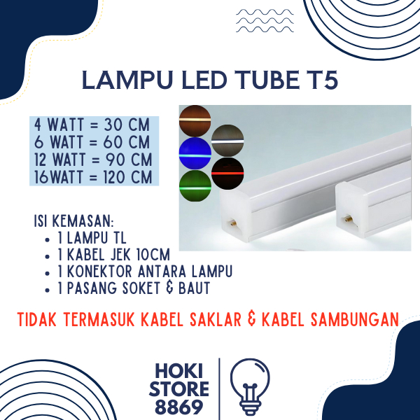 Lampu T5 LED TUBE Etalase Neon / Lampu Neon TL T5