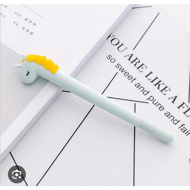 

pulpen gel motif kepala unicorn