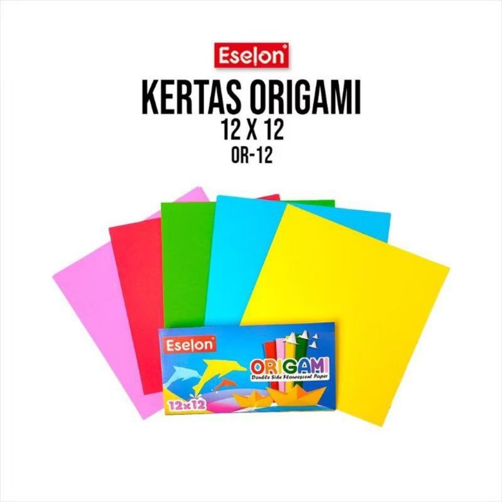 

(1pak) Kertas Origami eselon/ kertas lipat eselon ukuran 12,14,16,20/kertas lipat murah