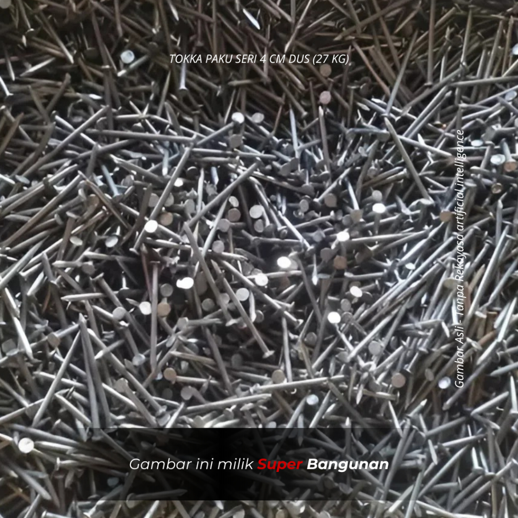 JUAL TOKKA PAKU SERI 4 CM DUS (27 KG) SUPER BANGUNAN