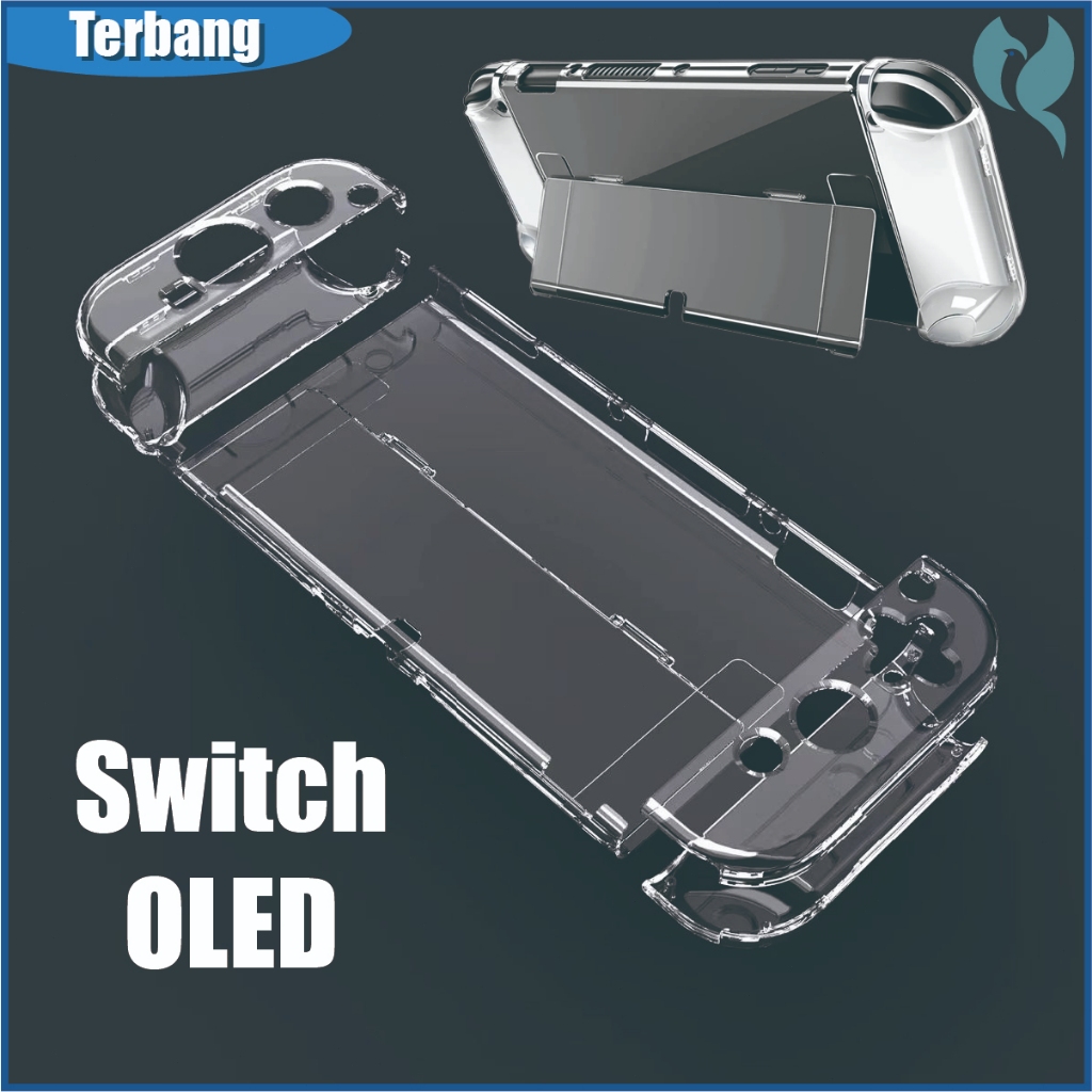 Case Perlindungan Nintendo Switch OLED Jernih Krystal - Kasing dan Cover