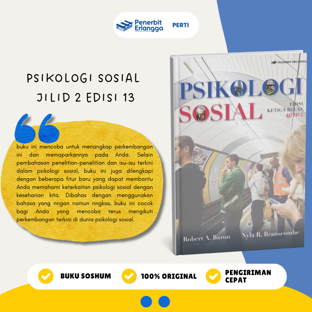 Buku Psikologi Sosial Jilid 2 Edisi 13 - Baron & Branscombe - Erlangga Original